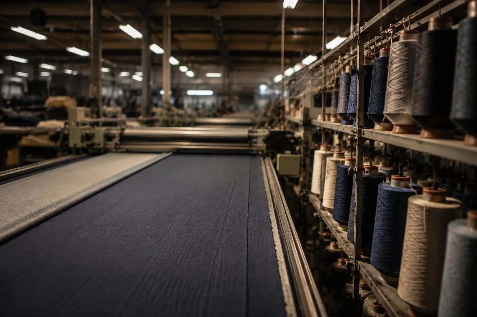 Weaving machines in a Mafatlal mill